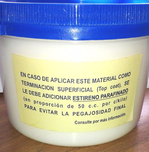 Gel Coat Blanco 1kg A Base De Resina Con Envase 1