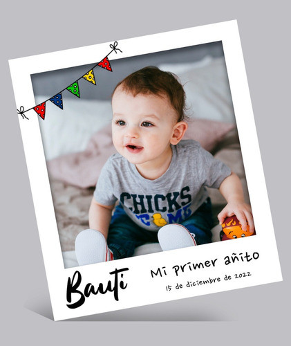 Imán Souvenirs Polaroid Láminado 8 X 9 Cm Cumple, Babyshower 0