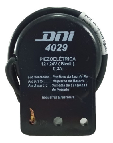 Sirena Retromarcha Intermit Blindada Bivoltaje 12/24v 110db 1