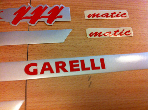 Kit De Calcos Para Garelli Noi Plateados 1