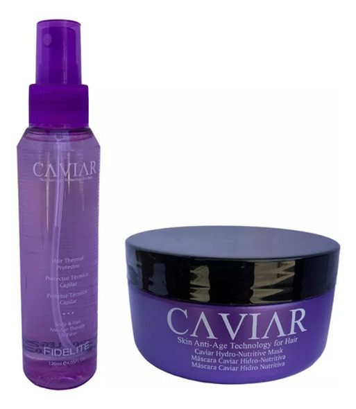Combo Fidelite Caviar Mascara Nutritiva 250gr+termico 0