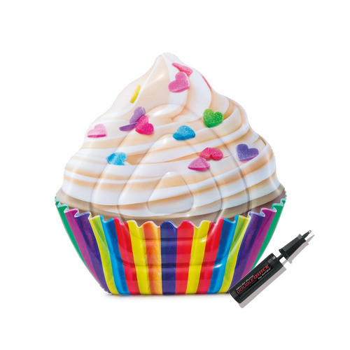Colchoneta Inflable Pileta Intex Cupcake + Inflador 0