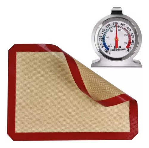 Combo Termometro Horno + Lamina Plancha Antiadherente Placa 0