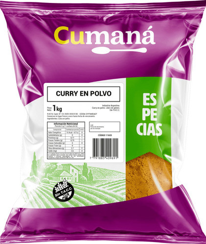 Curry 10 X 1 Kg Sin Tacc(cumana) Cja Cerrada 0