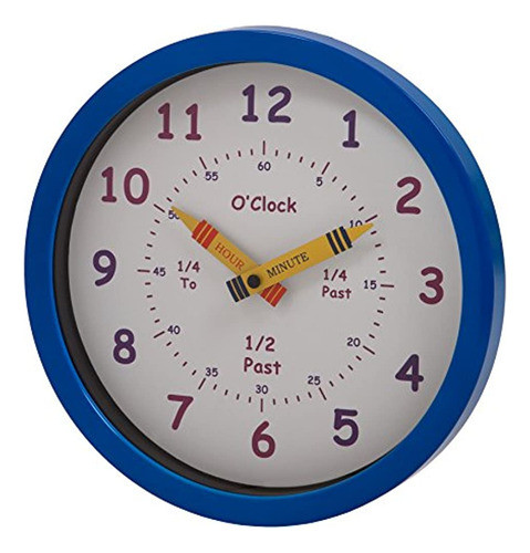Unity Henley - Reloj De Pared Para Niños Learn The Time, 10 0