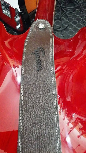 Correa De Cuero Marron Tijuana 240/6 Para Guitarra O Bajo 1
