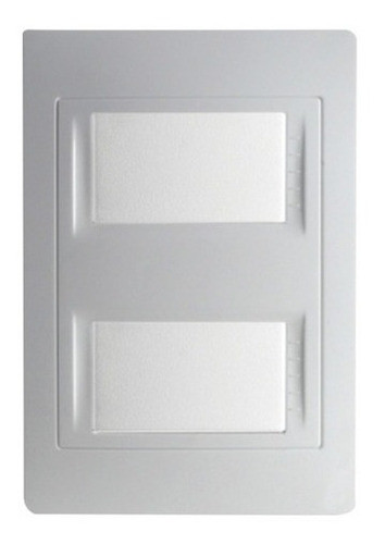 Tapa Frente 2 Modulos Schneider Base Blanco Plasnavi 0