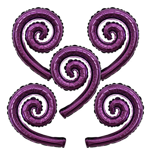 Set Pack Globos Espiral Violeta X 5u 0
