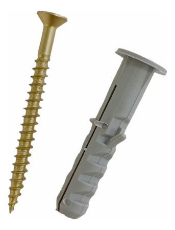 Taco 8mm C/tope Y Tornillo 50 Unidades 1