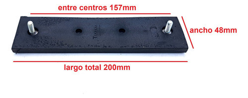 Ford Falcon 1962/1969 - 4 Estrelleras Goma Uña De Paragolpes 1
