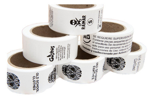 500 Etiquetas Poliamida Composicion O Logo Para Indumentaria 0