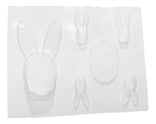 Molde Pascuas Conejo Diamante Piñata 1