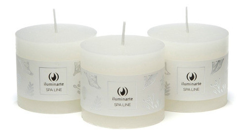 Vela Nuevo Spa Line Chico X 12 Unid. 6x6.8cm 0