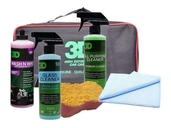 Kit De Lavado Para Autos Con Bolso - 3d 0 Kit De Lavado Para Autos Con Bolso - 3d 0