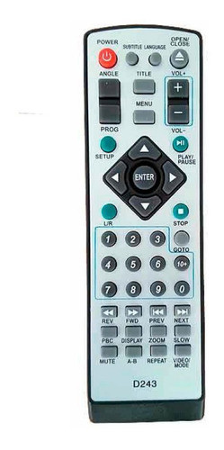 Control Remoto Dvd Para Global Home Mktech Nisato 243 Zuk 0