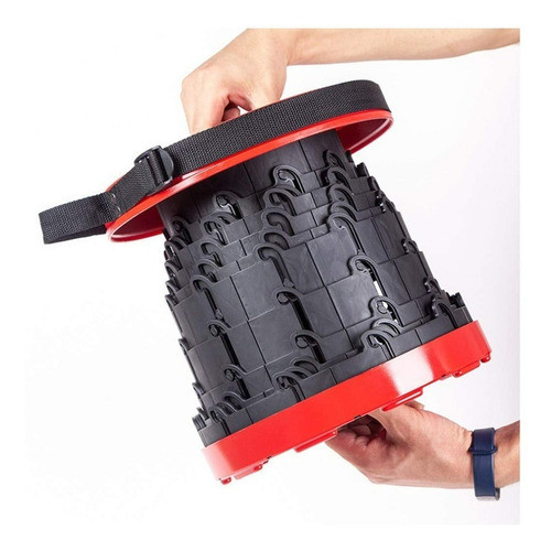 Banco Extensible Rojo - Silla Plegable Feria Pesca Camping 1