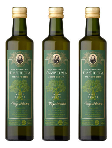 Aceite De Oliva Don Domingo V. Catena Blend Suave 3x500ml 1