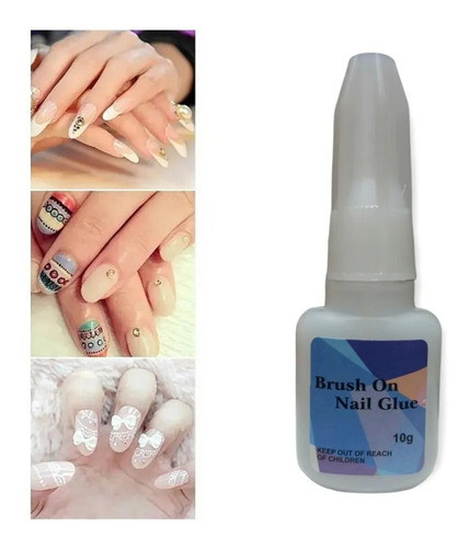 Pegamento Para Uñas Tips Con Pincel 0