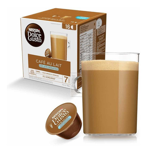 Nuevo! Cafe Au Lait Skinny X16 Capsulas Dolce Gusto Oficial 0