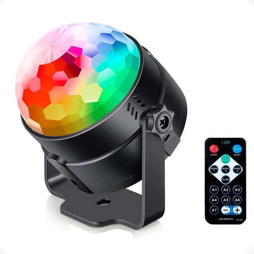 Bola De Luce Led Rgb Audioritmica Discoteca Con Control Kubo 0
