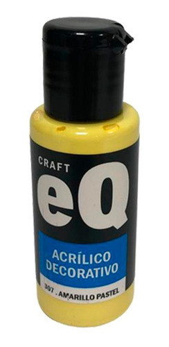 Acrílico Decorativo Eq Arte Craft 50cc Amarillo Pastel 307 0