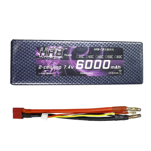 2xhrb 7.4v Lipo 6000mah 60 C Batería Estuche Duro Para Slash 1