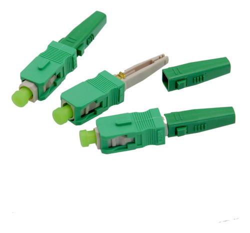 100 Conectores Rpidos De Fibra Ptica Sc Apc Con Herramientas 1