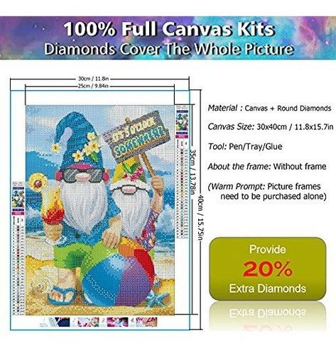 Pintura Por Diamantes Kit Completo 30x40cm -993r5wzs 1