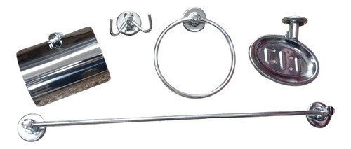 Kit Juego Accesorios Baño Acero Inoxidable - Ferrejido 0