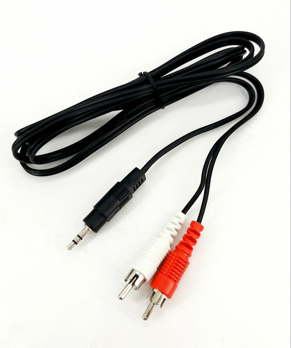 Lote X10 Cable Auxiliar Audio 1 Pin 3,5 A 2 Rca, 1º Calidad 1