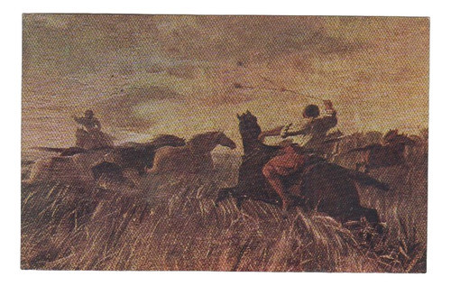 Arte Boleadoras Oleo De Blanes Tarjeta Publicidad Cleveland 0