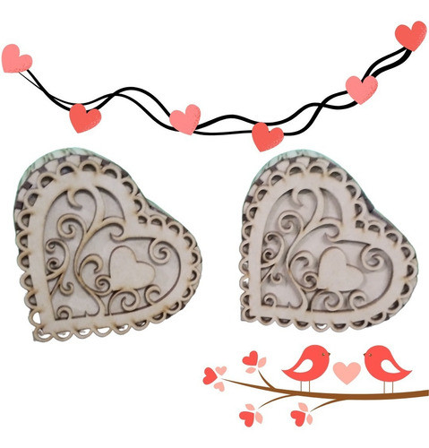 Caja Corazon Labrado Fibrofacil 1