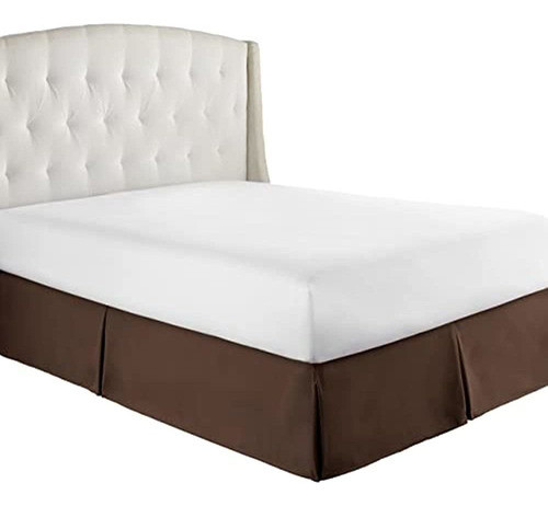 Hc Collection - Falda Para Cama Individual, Color Marrón, Co 0
