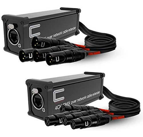 Par De 4 Canales Xlr De 3 Pines Macho Y Hembra A Cable Ether 0