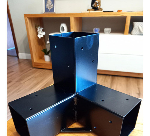 Codo Viga + 3 Bases Atornillables 3x3p Metal Techos 1