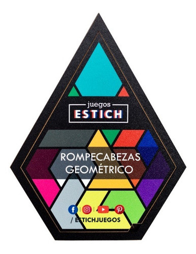 Rompecabezas Geométrico - Juego De Ingenio Madera 1
