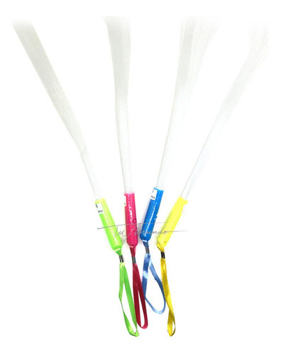 Pack X10 Varitas Fibra Óptica  36 Cm Cotillon Fluo Luminoso 0