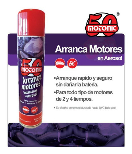 Arranca Motores Instantaneo 260gr 427ml Motonic 1