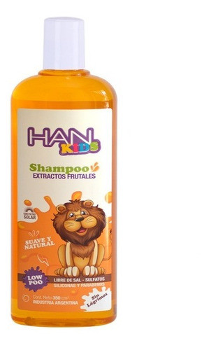 Shampoo + Acondicionador Han Kids Extractos Fruta 350ml 3c 1