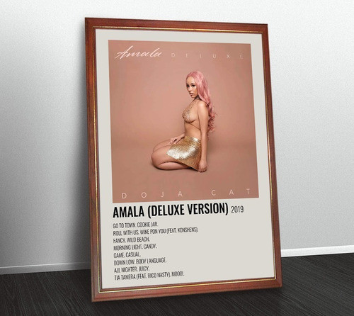 Doja Cat Poster Album Amala (deluxe) En Cuadro Para Colgar 0