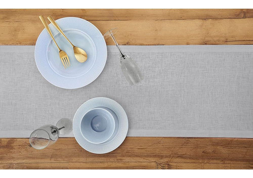 Solino Home Camino De Mesa De Lino Gris Suave 54 Pulgadas 10 1