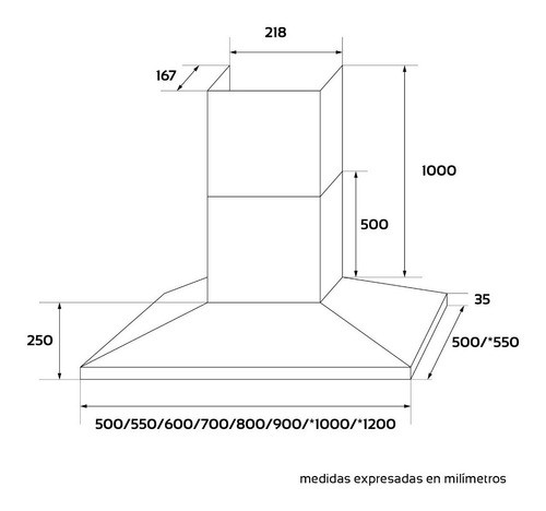 Campana Cocina Vintage Retro Cobre Vacia 60 + Cubre Caño 1