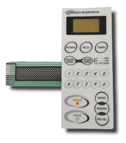 Membrana Frente Teclado Botonera Microondas Smeg Me 184 0