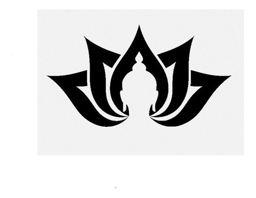 Adhesivo Flor Loto Buda Tuning Racing Envynilos 0
