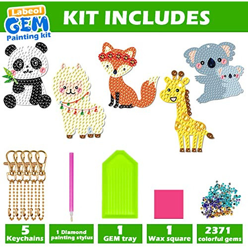 Kits Pintura De Diamantes 5d Por Numeros Animal 1