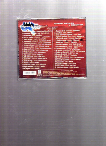 2 Cd Tiempo De Vocales Ii, 2008 Grupos Argentinos 1
