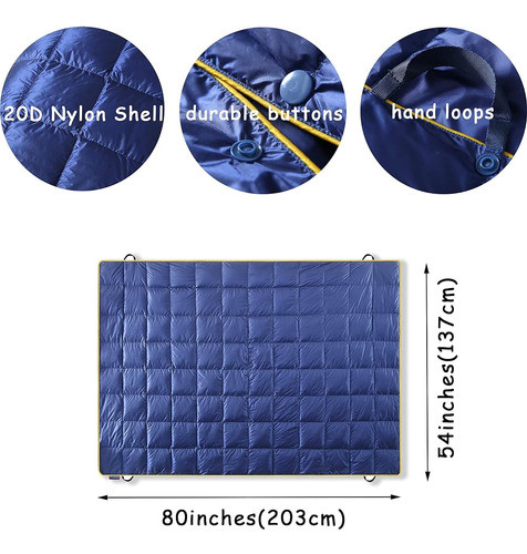 Mengtutoo Outdoor Down Blankets Camping Blanket - Extra Hinc 1
