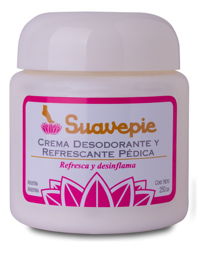 Crema Desodorante Y Refrescante Pédica Suavepie X250gr 0