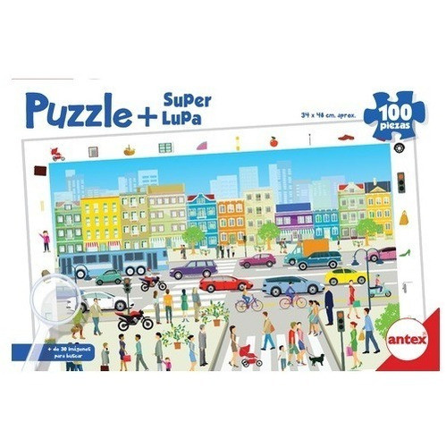 Antex 3043 Puzzle 100 Pz Ciudad Azul Milouhobbies 0