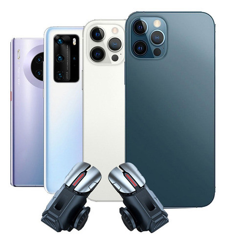 Gatillos Botones Joystick Celular Para Pubg Fortnite X Par 1